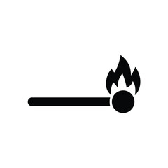 Burning match icon