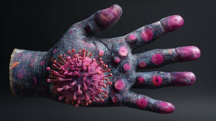 Hygiene Concept: Hand Washing to Prevent Germs Spread - Medical Safety Precaution Image