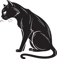  Cat silhouette art icon
