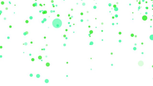Abstract green and gray round light falling digital white background
