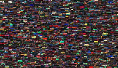 Fototapeta premium Colorful Geometric Rectangles Pattern for Abstract Digital Backgrounds