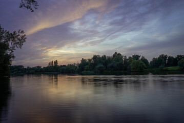 Tranquil Sunset Over the River