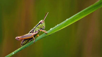 close up of a grasshopper