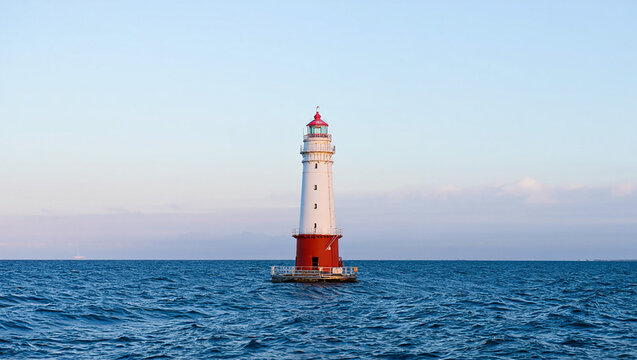 lighthouse on the island of crete greece
