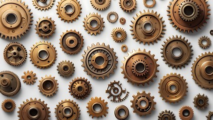 rusty gears background
