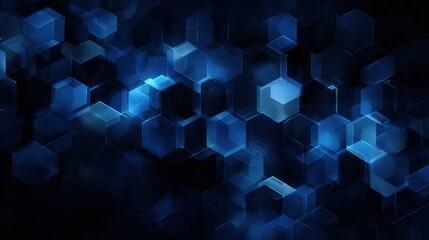 glowing blue hexagon pattern abstract