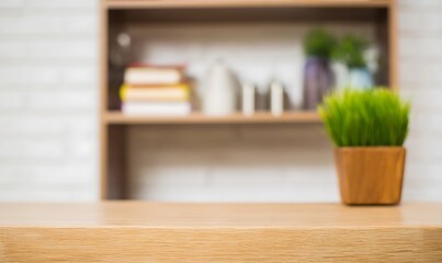 Wooden tabletop background with decorative elements
