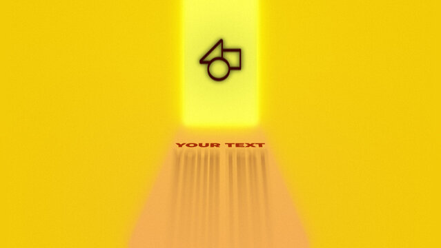 Cinematic Opening Shining Door Logo Reveal Animation Wide