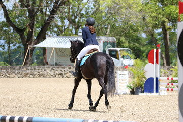 competitive equestrian sport