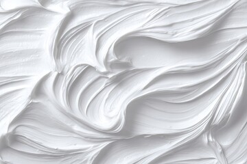 Obraz premium Abstract swirls of a white substance
