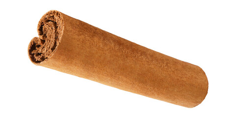 Natural cinnamon sticks isolated on white background 