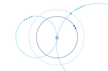 grafica, astratta, cerchi, concetto, rotazione,  orbita © xyz+