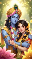 Radha krishna images hd wallpaper download for mobile and desktop background divine love story
