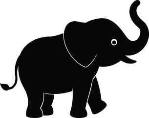 Baby Elephant Silhouette