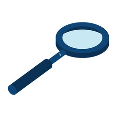  magnifying glass vector illustration on white background