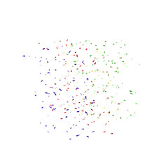 Multicolor shiny confetti pieces scattered on a light grey background.