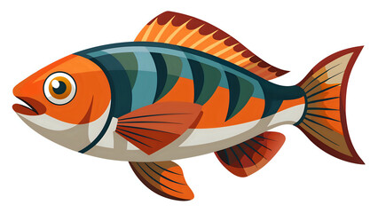 Fototapeta premium fish ,vector illustration white background