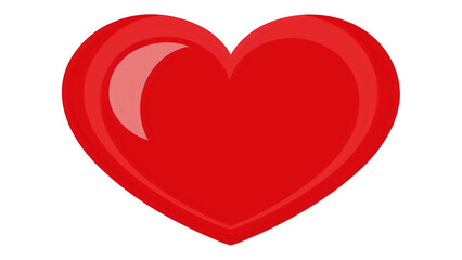 red heart ,vector illustration white background