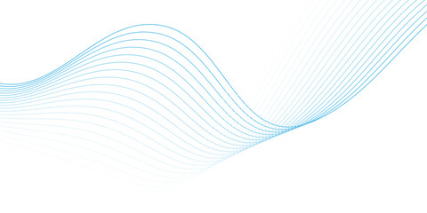 Technology-Inspired Abstract Blue Line Wave with Minimal Blend Effects
