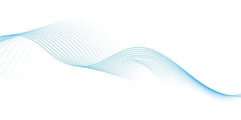  Abstract Blue and White Sound Wave Lines with Blend Effect for Contemporary Digital Illustration, Motion Design, and Modern Art
