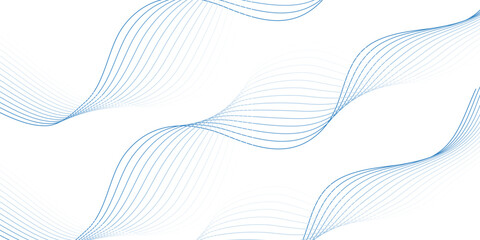 Gradient Abstract Wave Line Background for Elegant Graphic Design – Smooth Curved Stripes Made with Blend Tool
