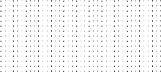 Minimal black dotted pattern on white background in seamless horizontal rows. Simple polka dot design perfect for wallpapers, packaging, textiles, and modern branding backgrounds.