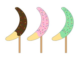 3種類のチョコバナナ