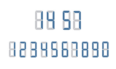 Fototapeta premium デジタル時計 青