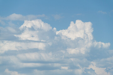 Cloudy sky background. texture of clouds and blue sky. Photo of the real sky