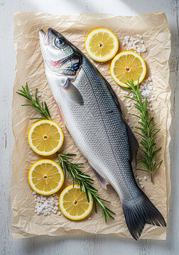 Pescado entero con lim&oacute;n y hierbas