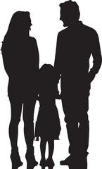 silhouette of a man and woman