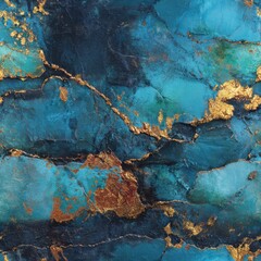 Captivating texture of turquoise and bronze interwoven in a seamless design
