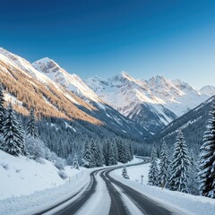 ski resort in the alps