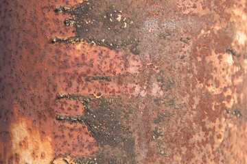 Texture of metal rust. Photo background metal rusty. Old surface. Rusty surface