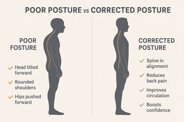 Poor Posture Versus Corrected Posture A Simple Comparison Guide