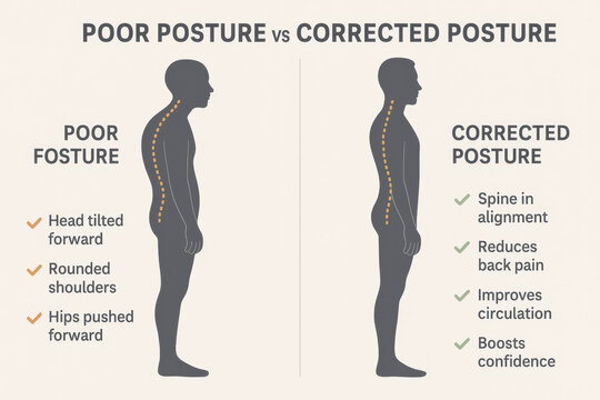 Poor Posture Versus Corrected Posture A Simple Comparison Guide