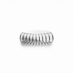 An open spiral block with white paper horizontal white background book mockup Ultra realistic Photorealistic 