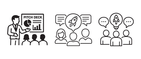 Pitch deck presentation and startup ideas