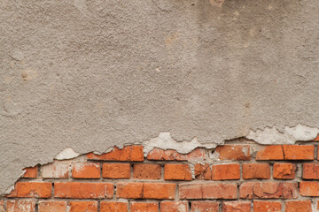 Texture of an old brick wall. Photo of an old brick wall. Brick texture