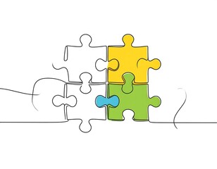 Abstract puzzle graphic