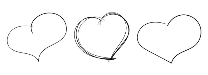 The icons of the hearts are black