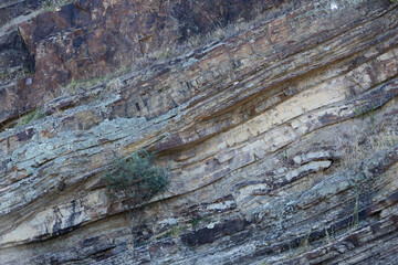Colorful layers of rocks