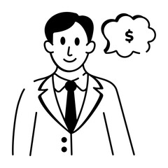 A hand drawn style icon showing pager
