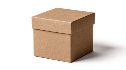 cardboard box isolated on white
