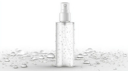 spray bottle with isolate background