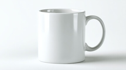 white cup isolated on white