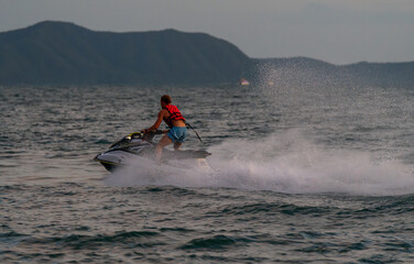 Jet Ski at Jomtien Beach Pattaya Thailand