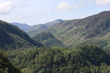 Fototapeta premium Lake district national park England, Borrowdale fells