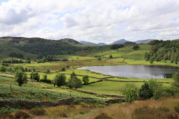 Fototapeta premium Lake district national park England, Borrowdale fells