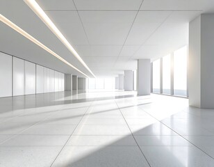 Fototapeta premium Empty modern office space